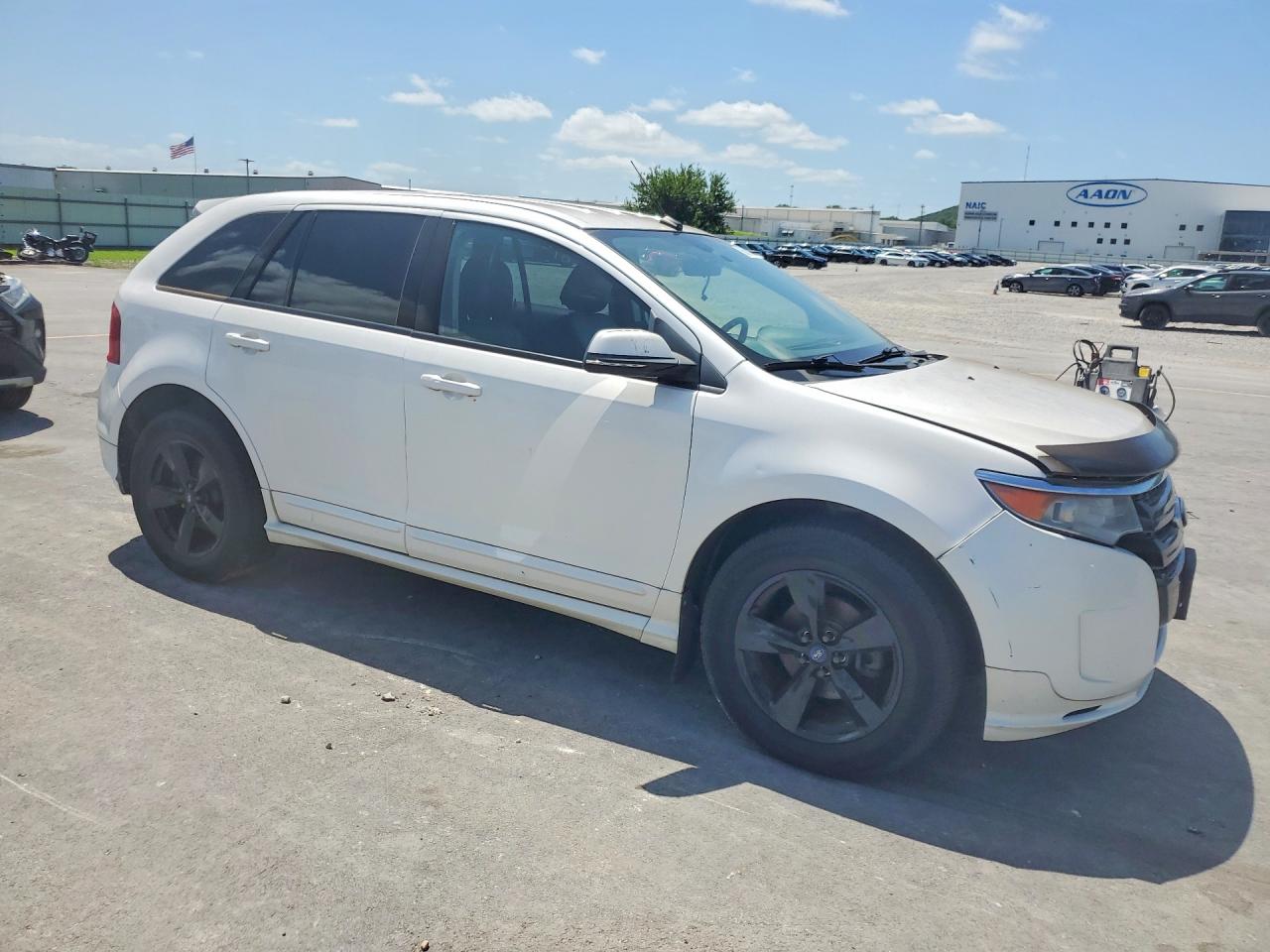 2013 Ford Edge Sport White vin: 2FMDK4AK8DBC77997
