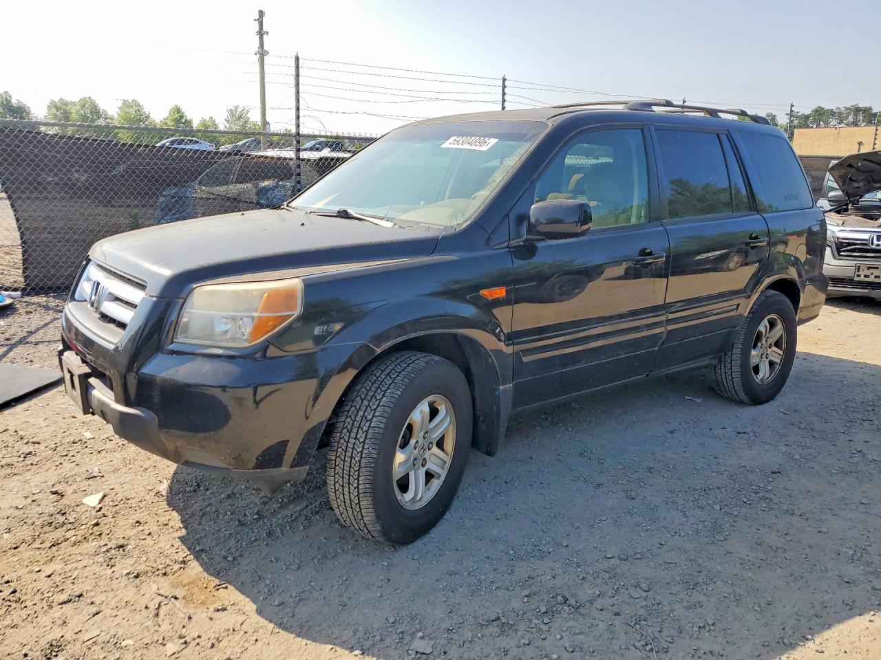 2008 Honda Pilot Vp Black vin: 5FNYF18238B042012