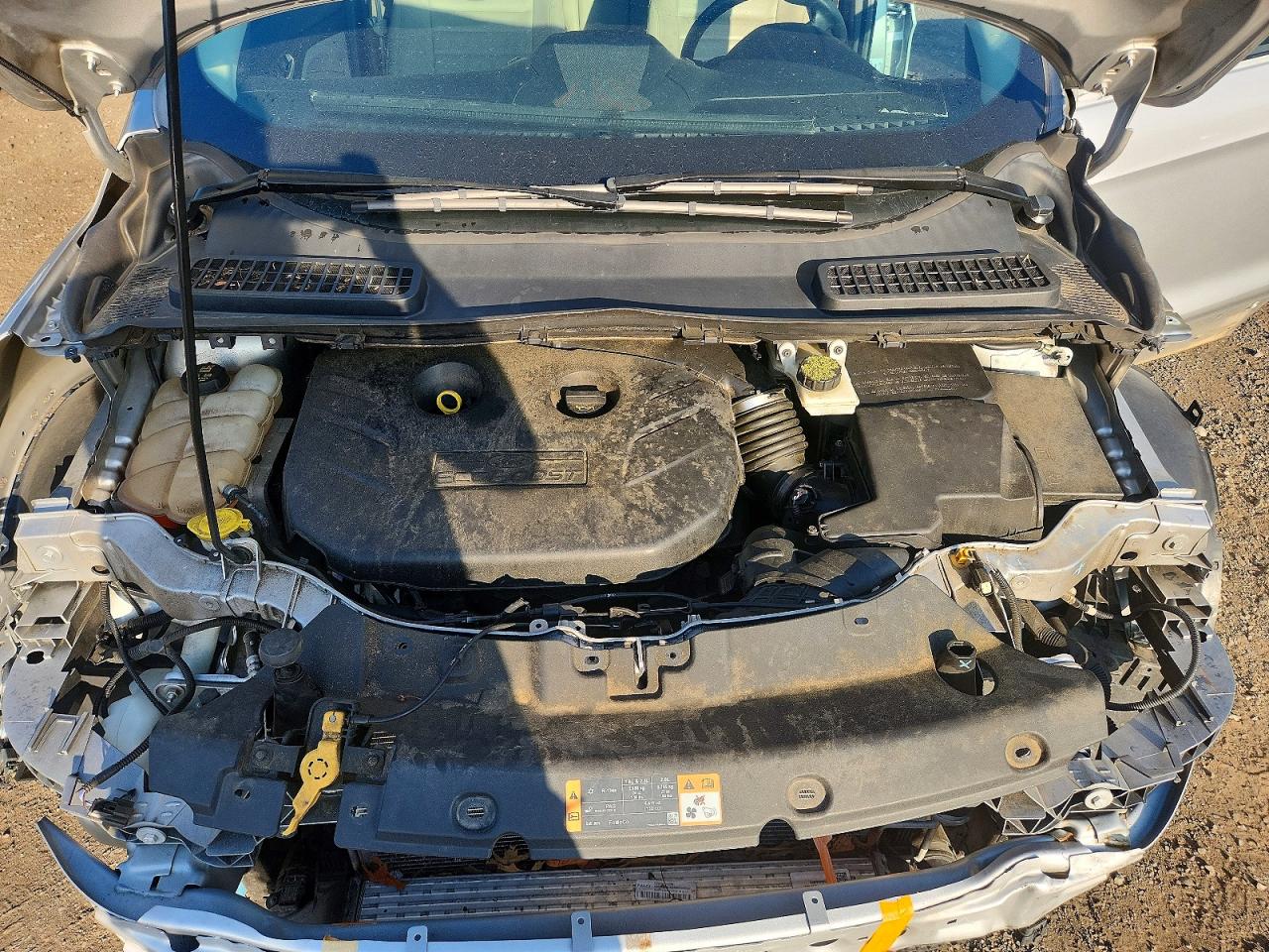 2014 Ford Escape Titanium Серебряный vin: 1FMCU0J97EUB56076