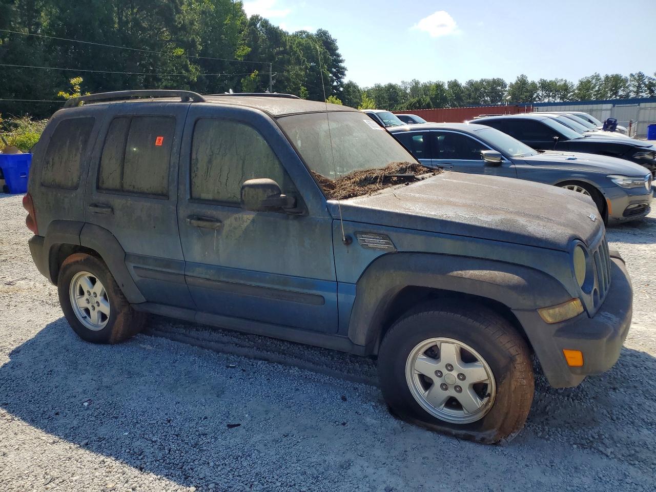 2006 Jeep Liberty Sport Blue vin: 1J4GL48K66W179213