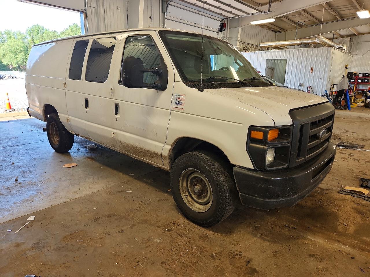2013 Ford Econoline E350 Super Duty Van White vin: 1FTSS3EL1DDA70144