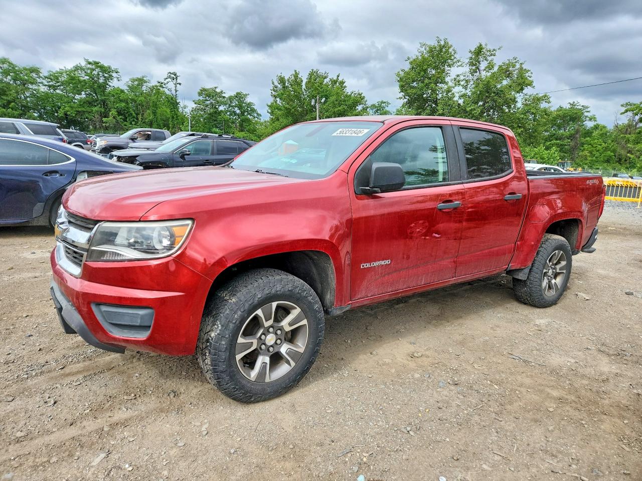 2016 Chevrolet Colorado Красный vin: 1GCGTBE37G1384593