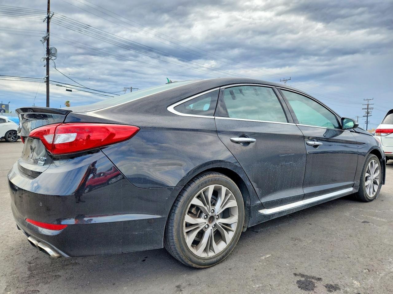 2015 Hyundai Sonata Limited 2.0t Black vin: 5NPE34AB5FH123454