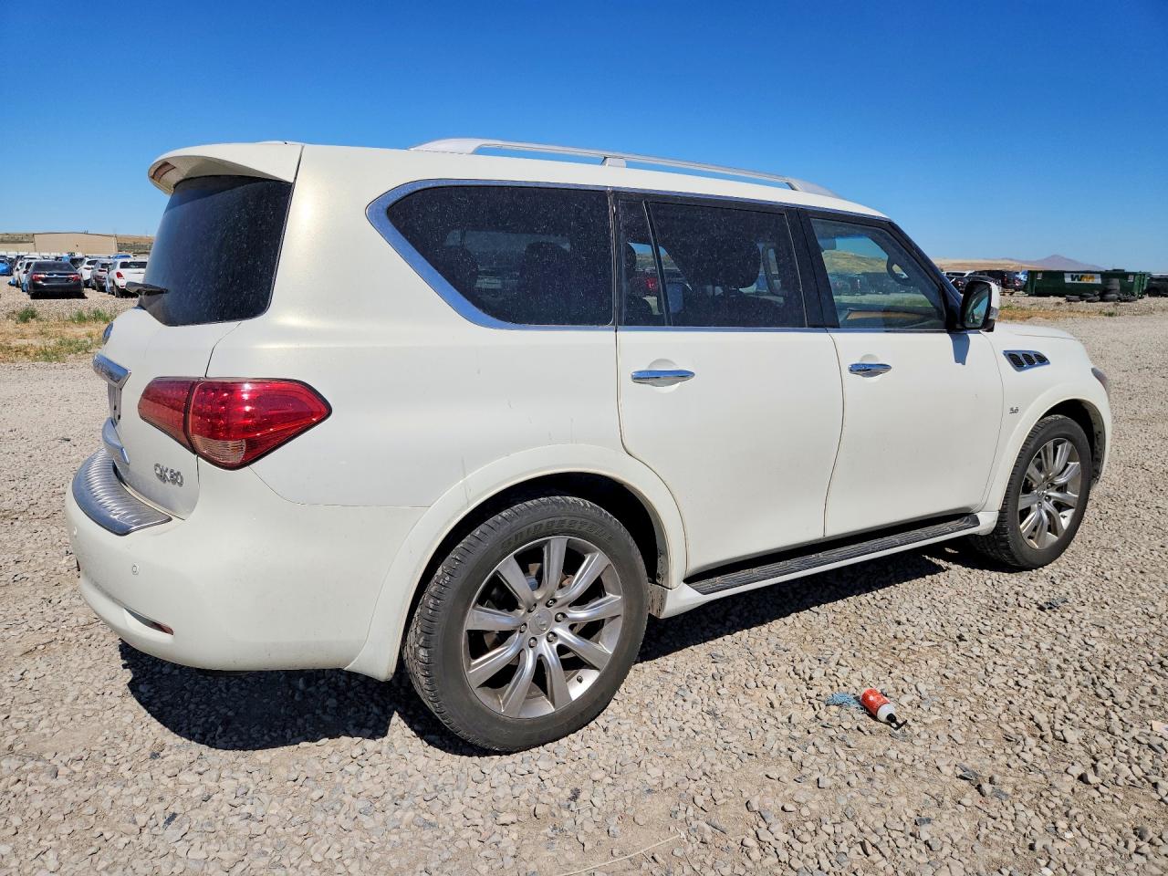 2014 Infiniti Qx80 Base White vin: JN8AZ2NE7E9067986