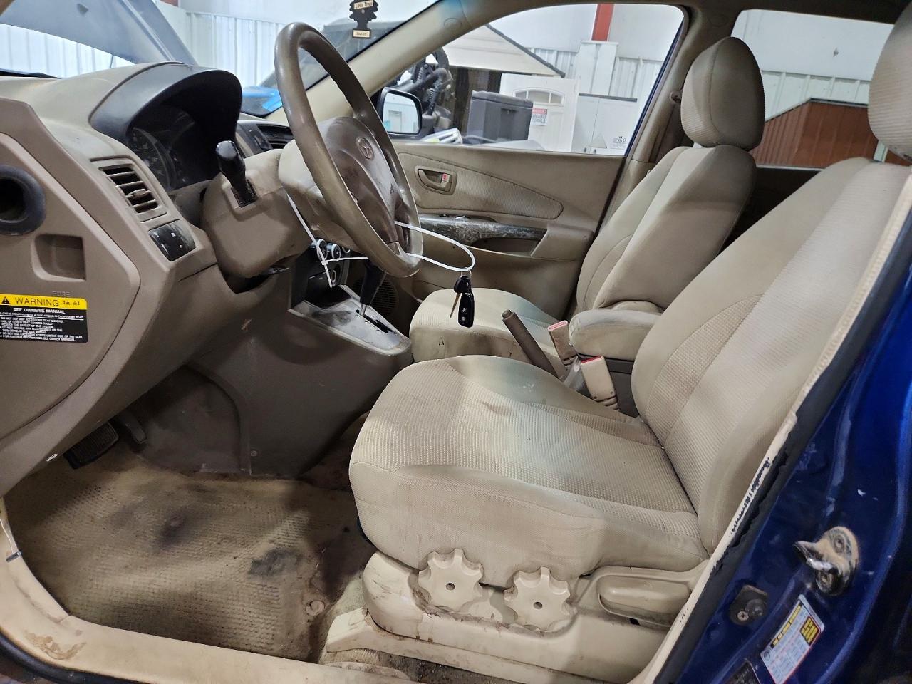 2007 Hyundai Tucson Gls Blue vin: KM8JM12B97U555041