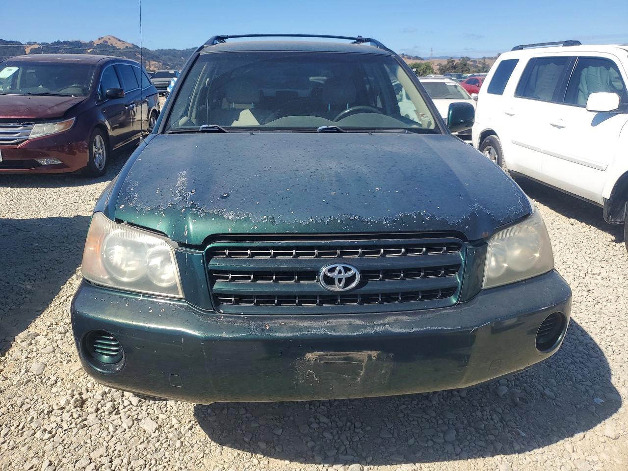 2001 Toyota Highlander Base Green vin: JTEGD21A710020488