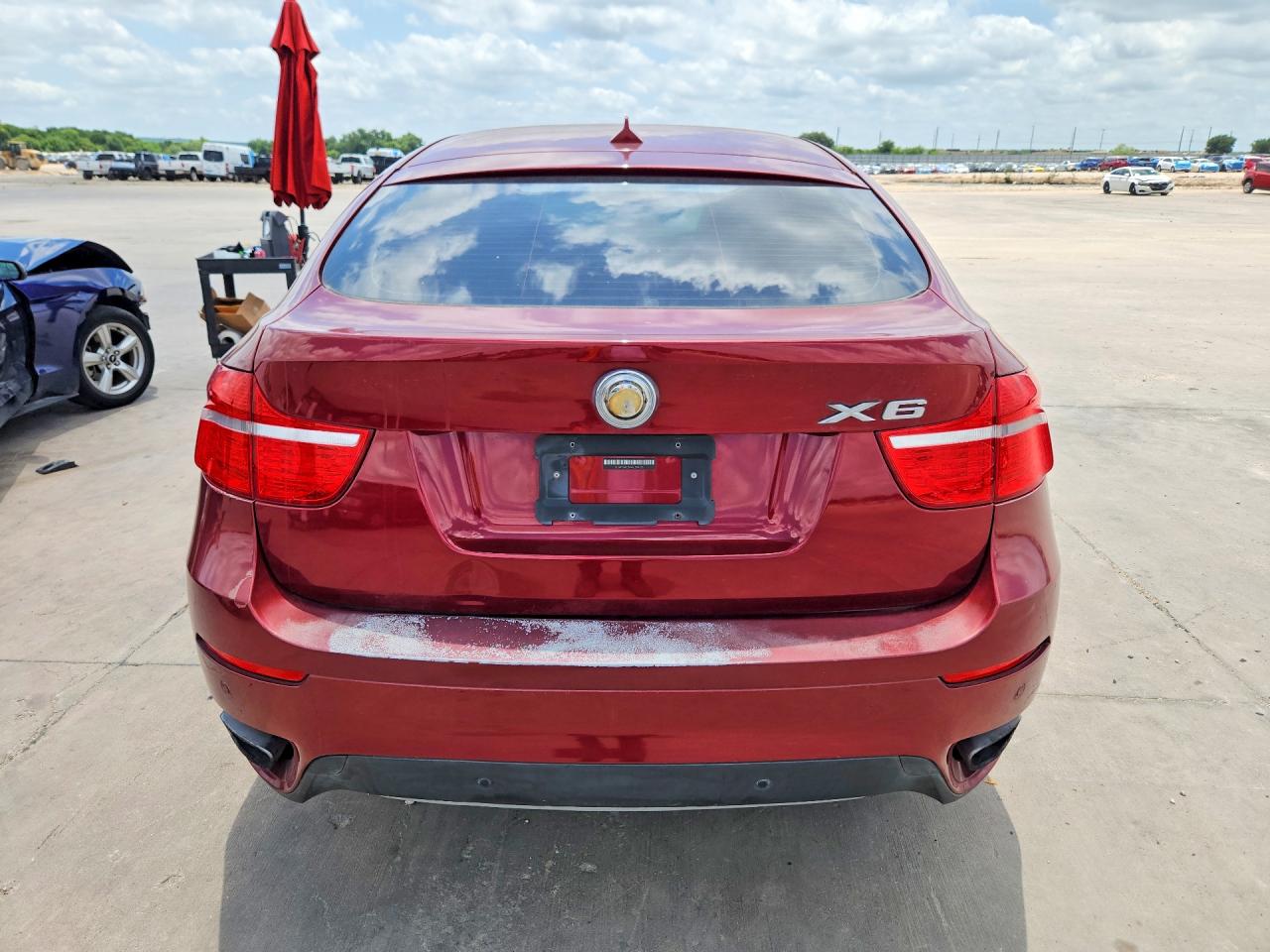 2010 Bmw X6 Xdrive50i Red vin: 5UXFG8C59ALZ94335