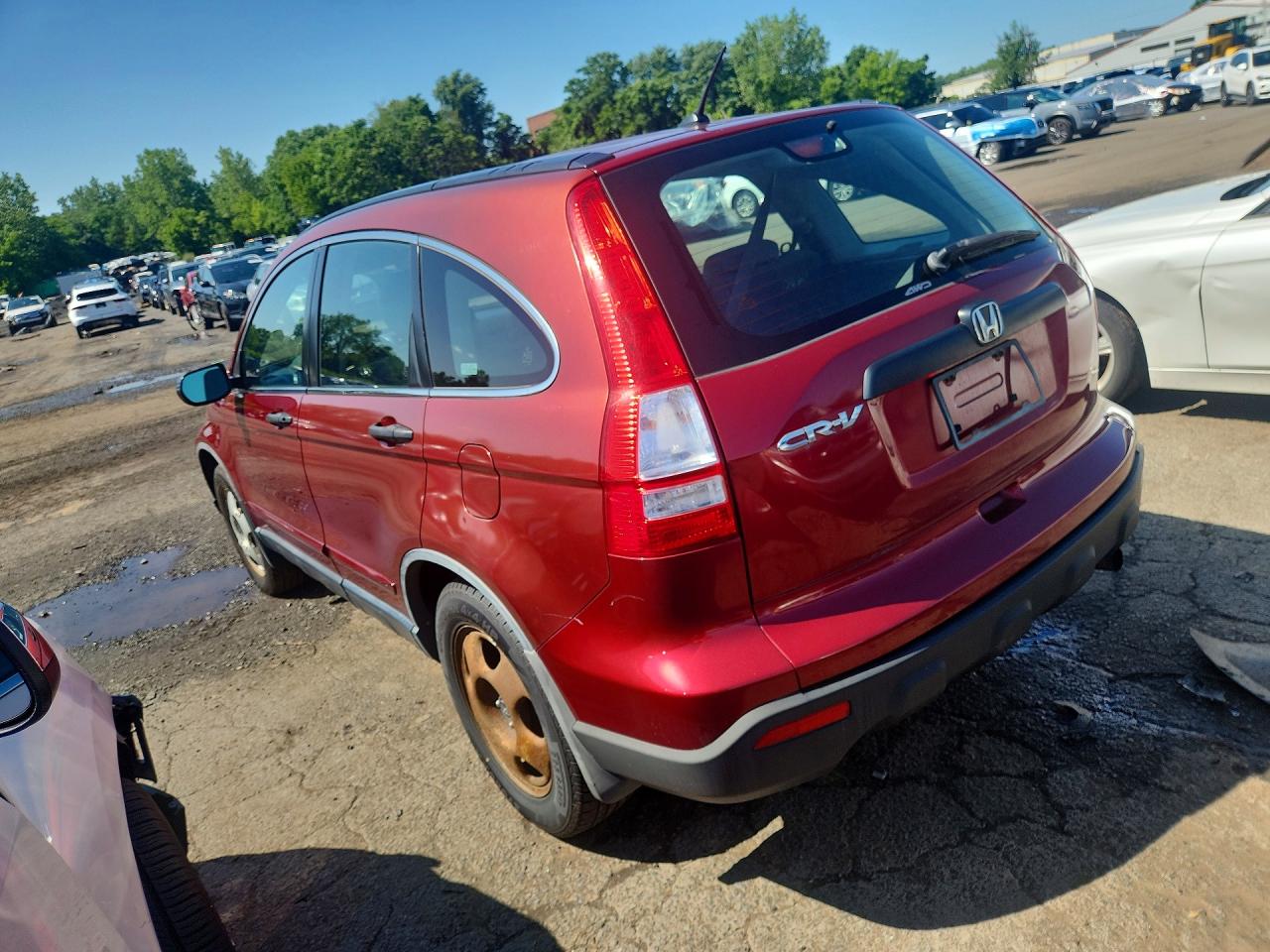 2009 Honda Cr-v Lx Maroon vin: JHLRE48379C012823