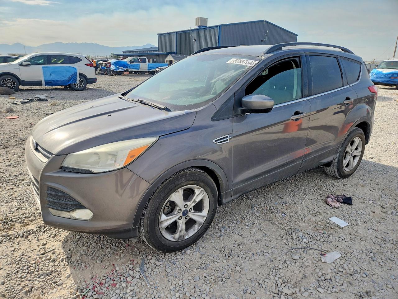 2014 Ford Escape Se Gray vin: 1FMCU0GX6EUB49383
