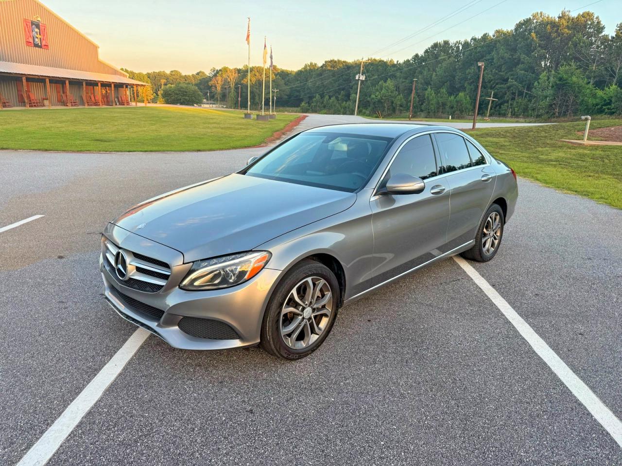 2015 Mercedes-benz C 300 4matic Gray vin: 55SWF4KB6FU028263