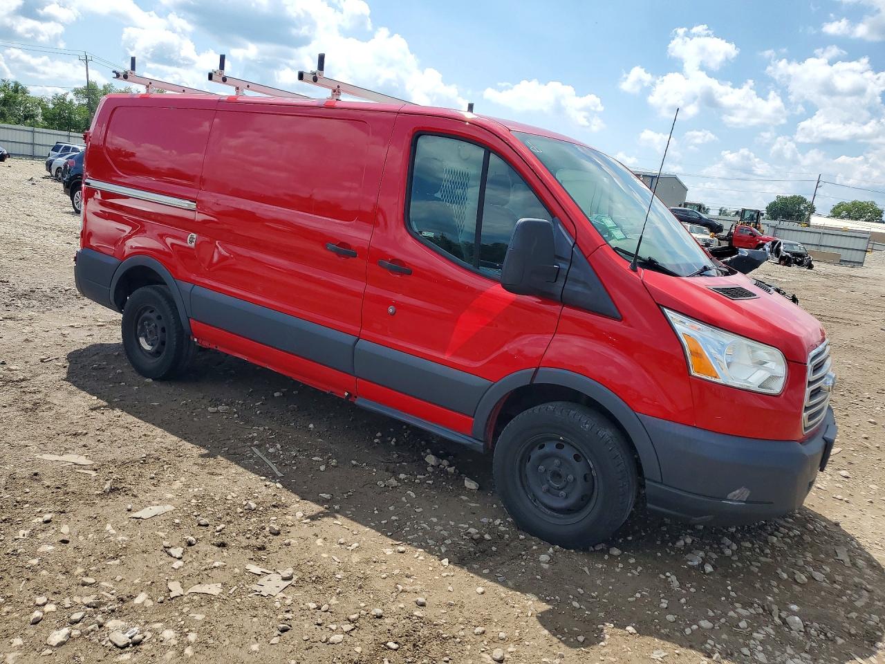 2015 Ford Transit T-250 Red vin: 1FTYR1YM4FKA83354