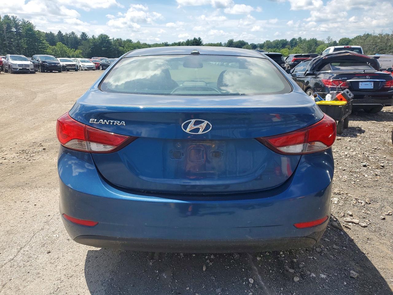 2015 Hyundai Elantra Se Синий vin: KMHDH4AE8FU280839