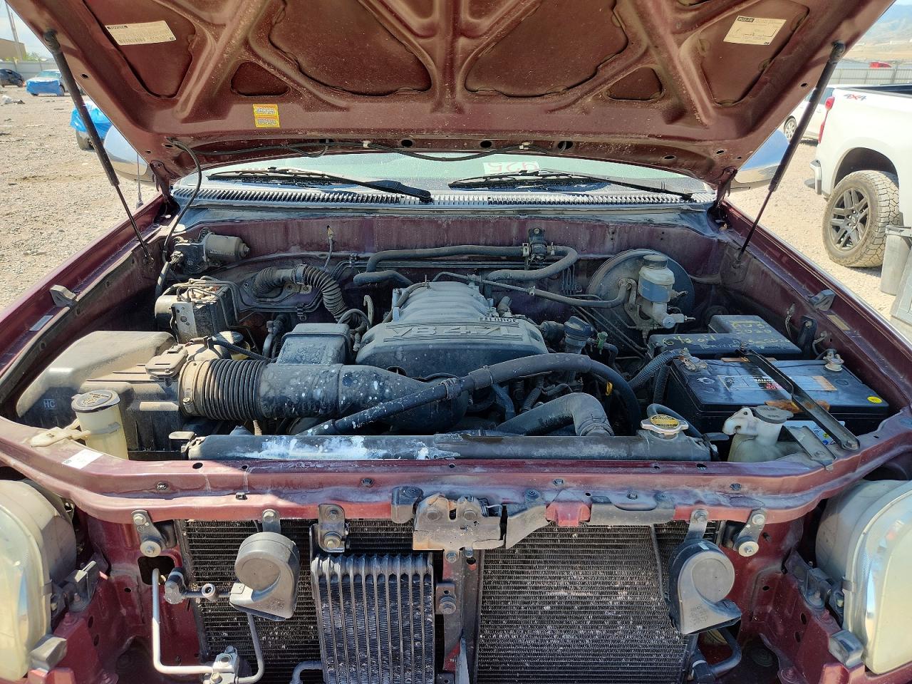 2003 Toyota Tundra Access Cab Sr5 Burgundy vin: 5TBBT44163S335607