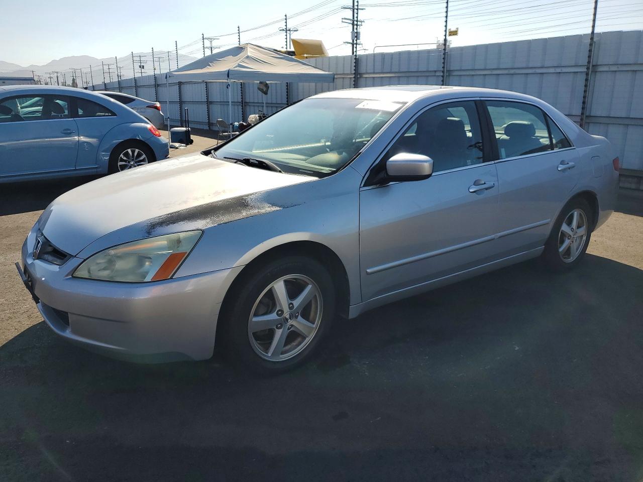 2005 Honda Accord Ex Silver vin: 1HGCM568X5A065677