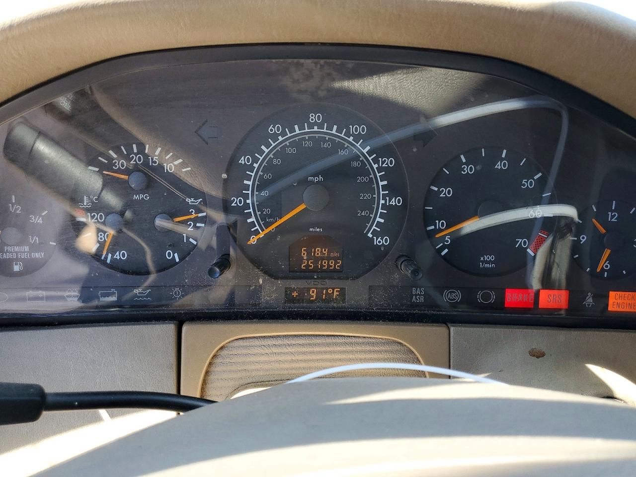 1999 Mercedes-benz S 320 Black vin: WDBGA33G5XA407062