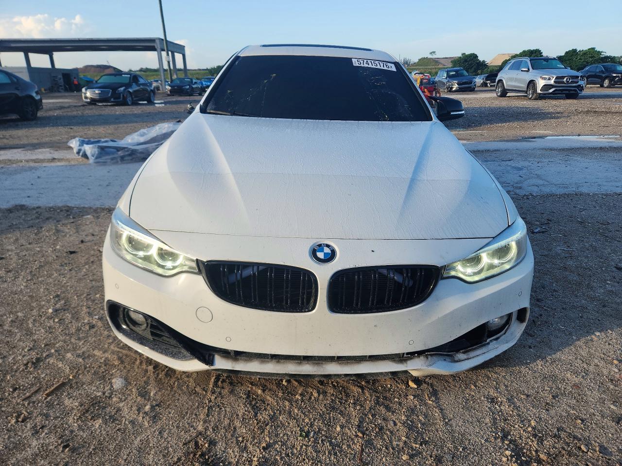 2014 Bmw 428 I White vin: WBA3N7C59EF719666