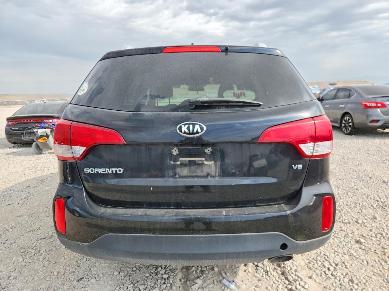 2015 Kia Sorento Lx Black vin: 5XYKTDA73FG598476
