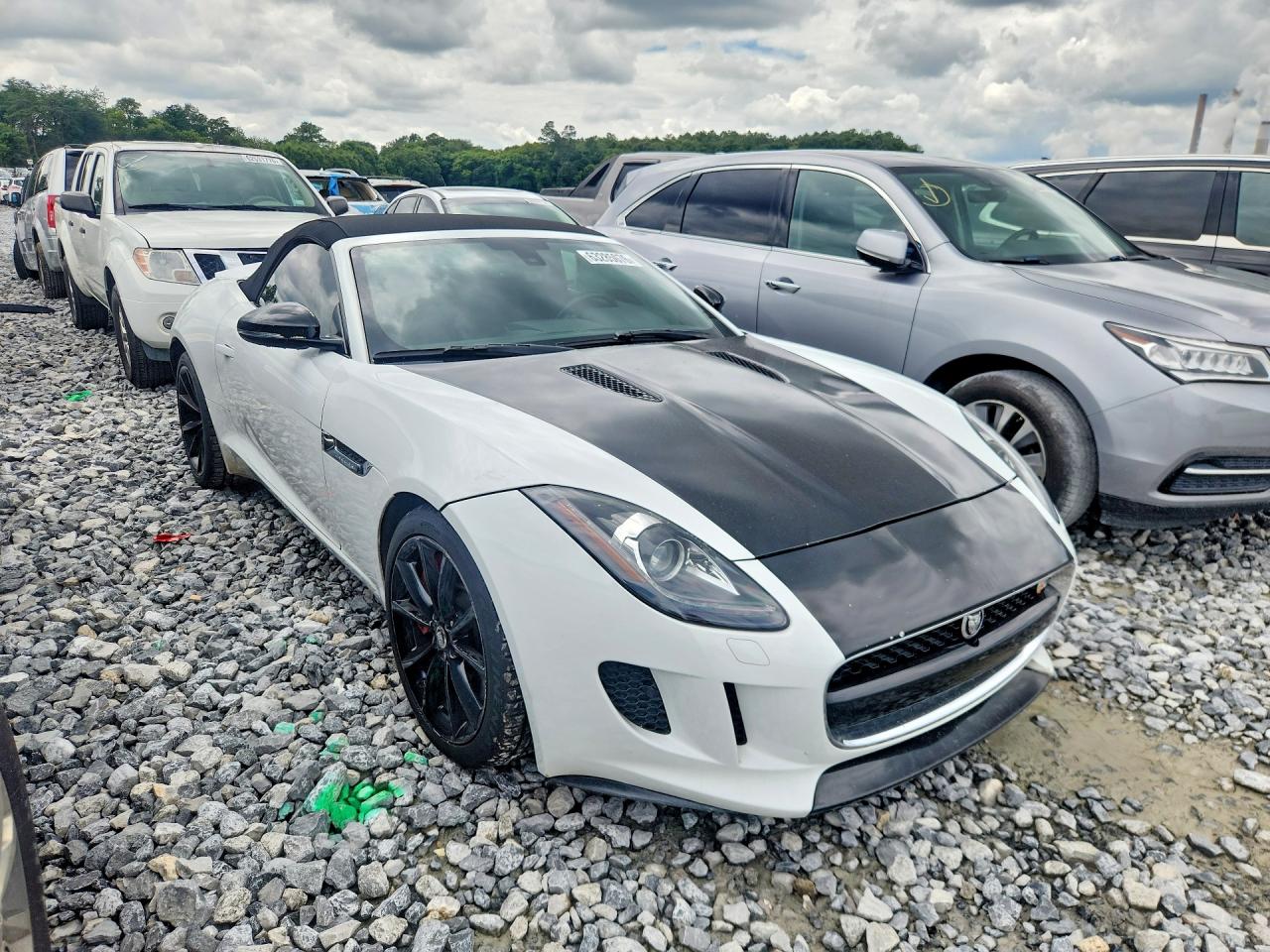 2014 Jaguar F-type S Белый vin: SAJWA6FC7E8K07698