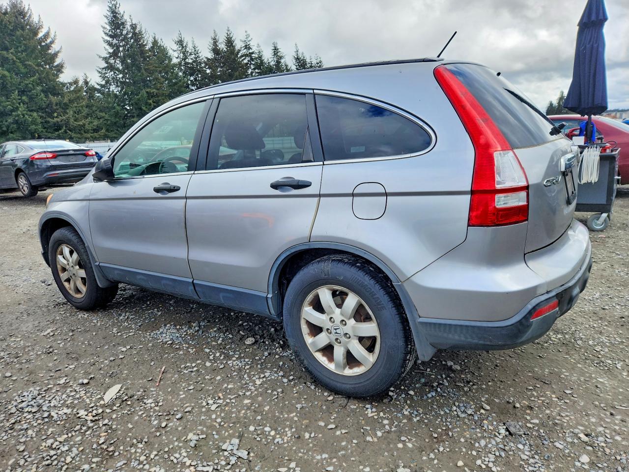 2008 Honda Cr-v Ex Silver vin: JHLRE48538C076597