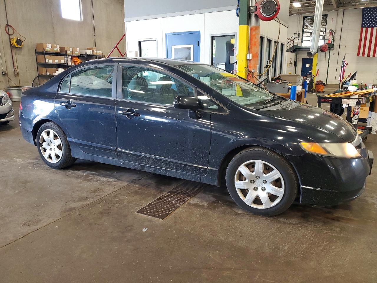 2007 Honda Civic Lx Black vin: 1HGFA16567L075716