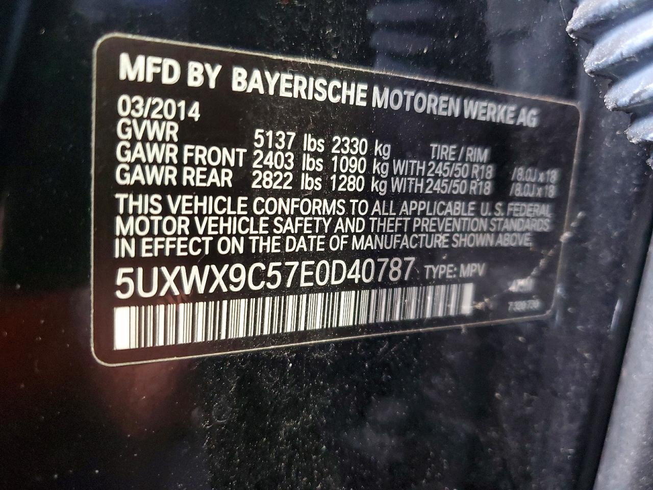 2014 Bmw X3 Xdrive28i Black vin: 5UXWX9C57E0D40787
