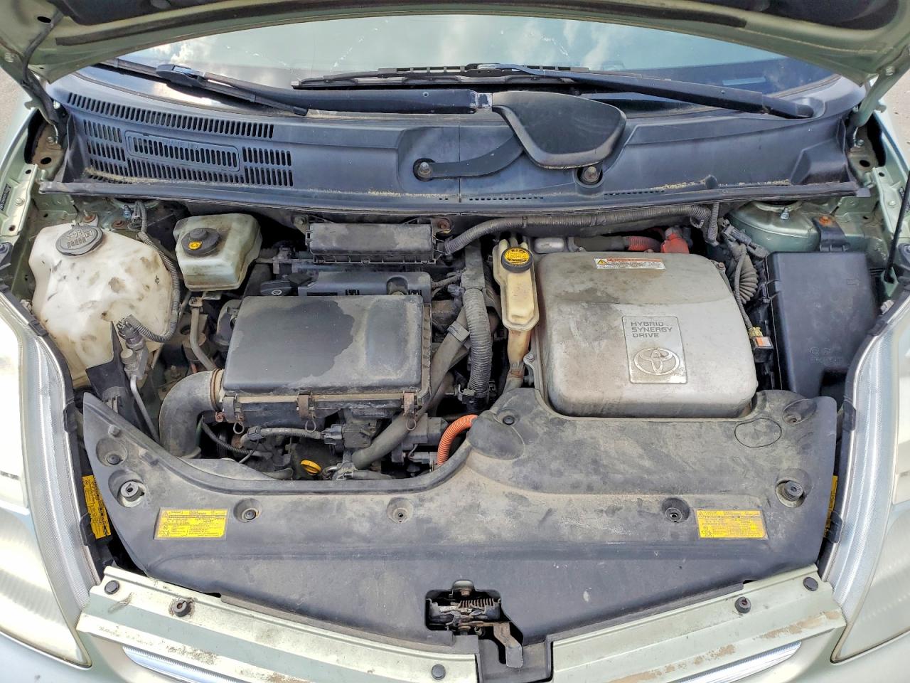 2007 Toyota Prius Base Green vin: JTDKB20U577622662