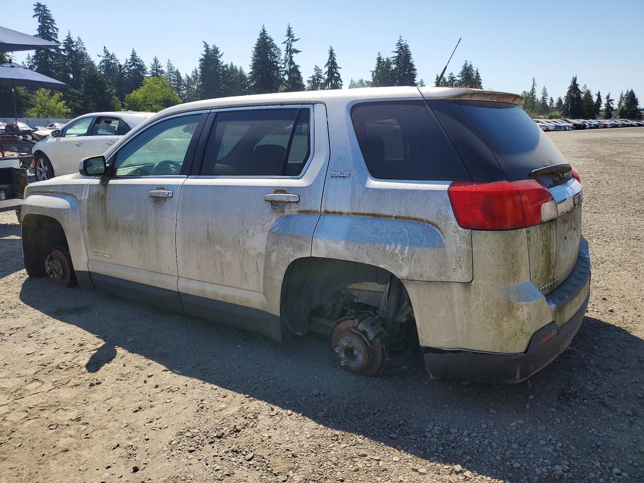 2012 Gmc Terrain Sle Silver vin: 2GKALMEK6C6348348