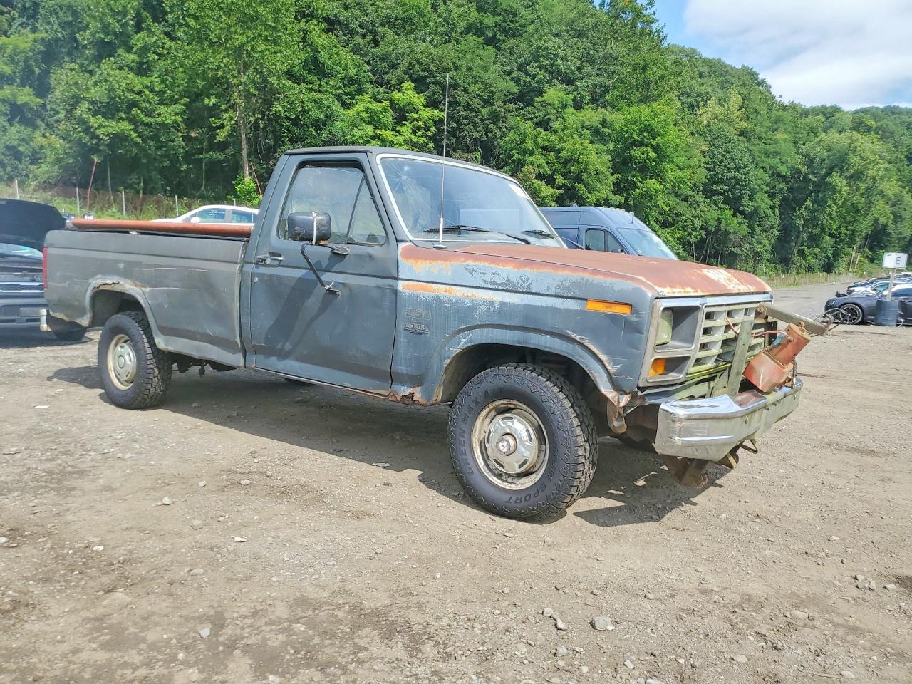 1986 Ford F150 Gray vin: 2FTEF14N9GCB78959
