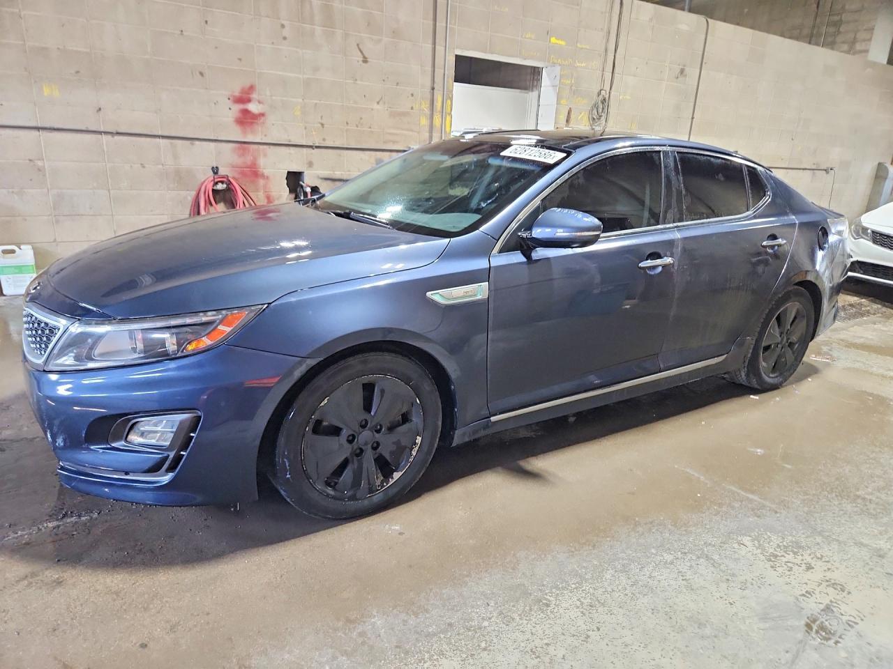 2015 Kia Optima Hybrid White vin: KNAGN4AD6F5084956