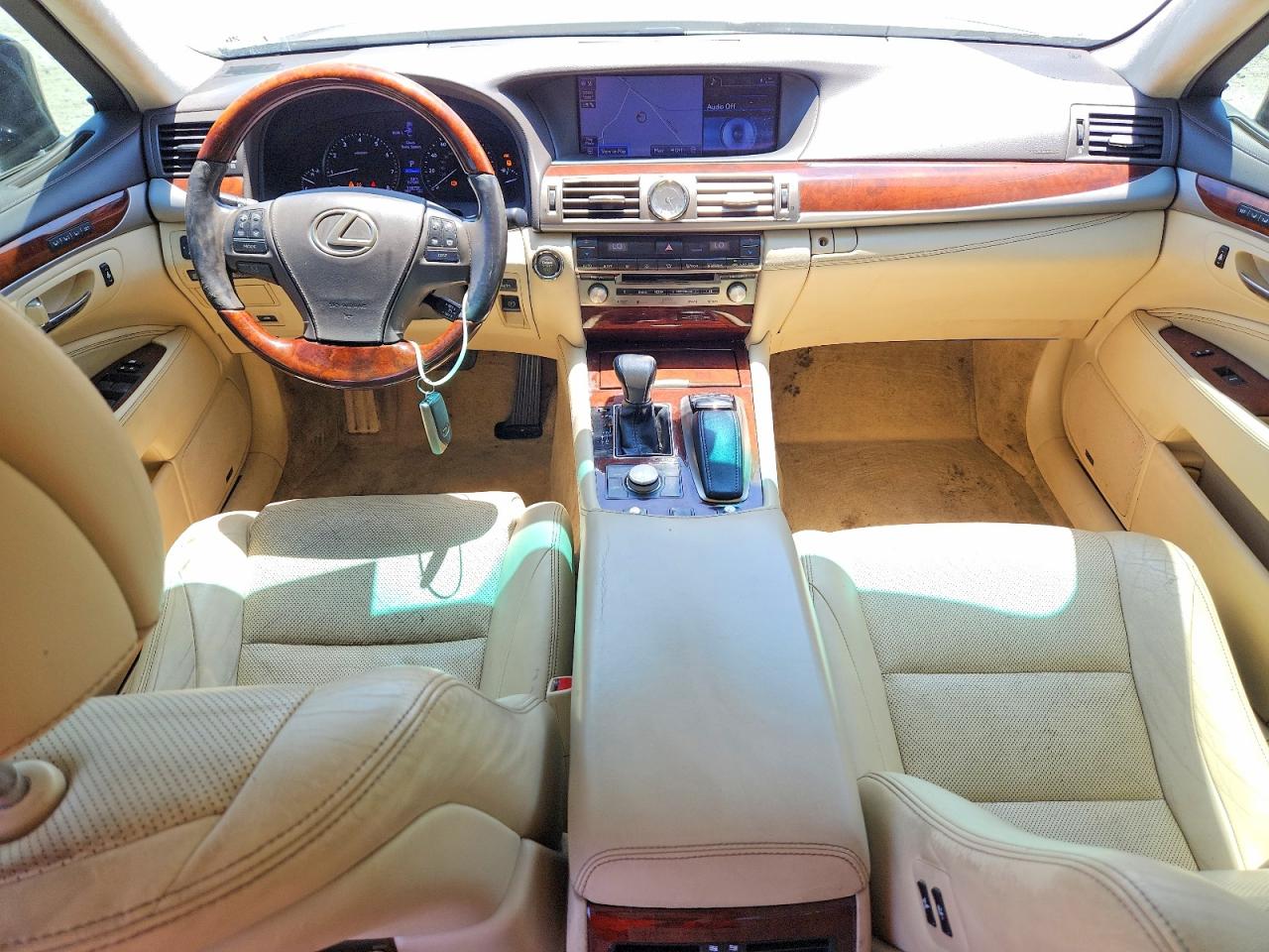 2013 Lexus Ls 460l Black vin: JTHGL5EF0D5049920