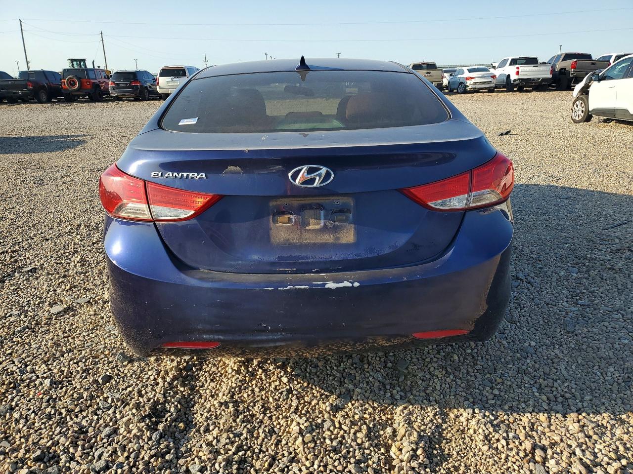 2013 Hyundai Elantra Gls Blue vin: 5NPDH4AE0DH436366