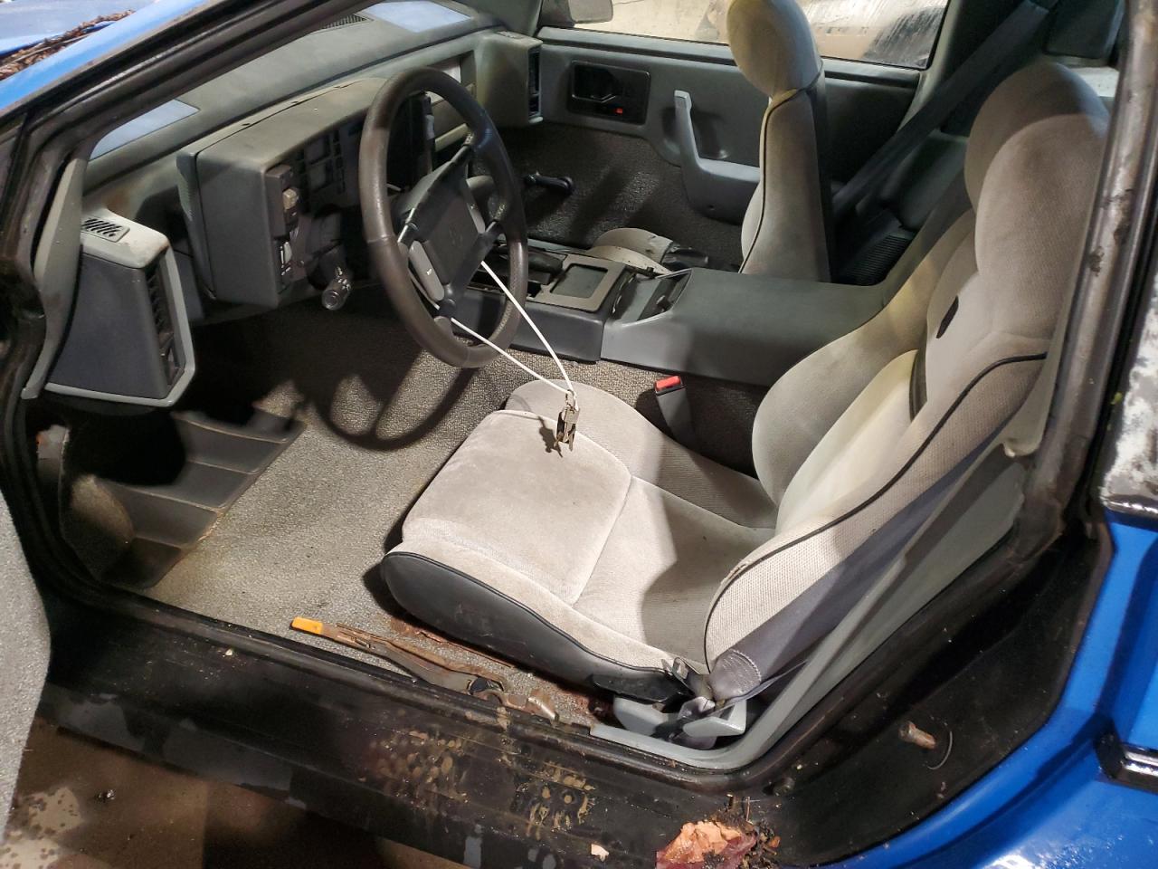 1987 Pontiac Fiero Se Blue vin: 1G2PF11R6HP237261