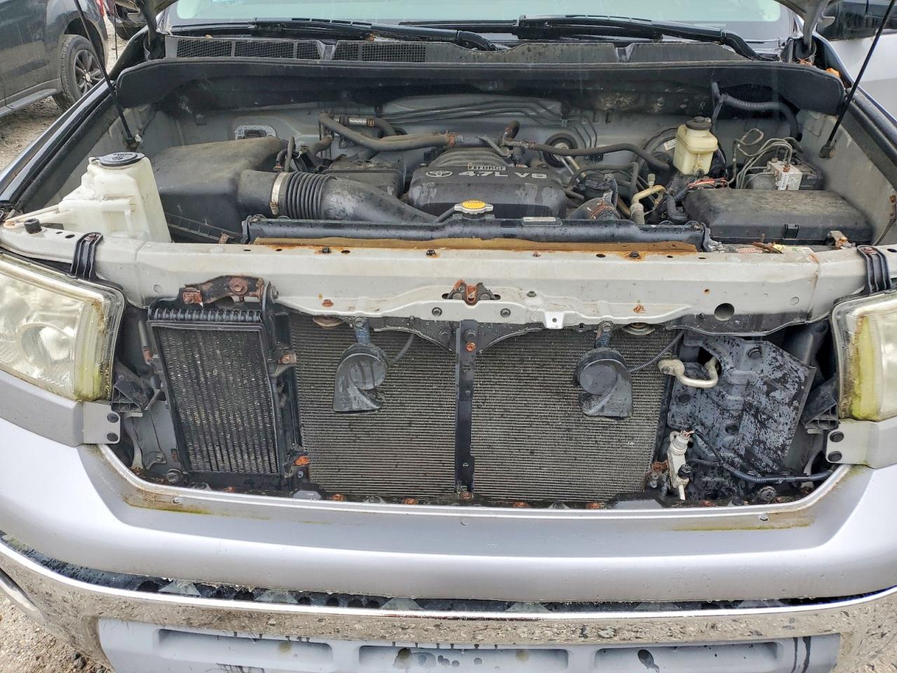 2007 Toyota Tundra Double Cab Sr5 Silver vin: 5TBBT54107S454037