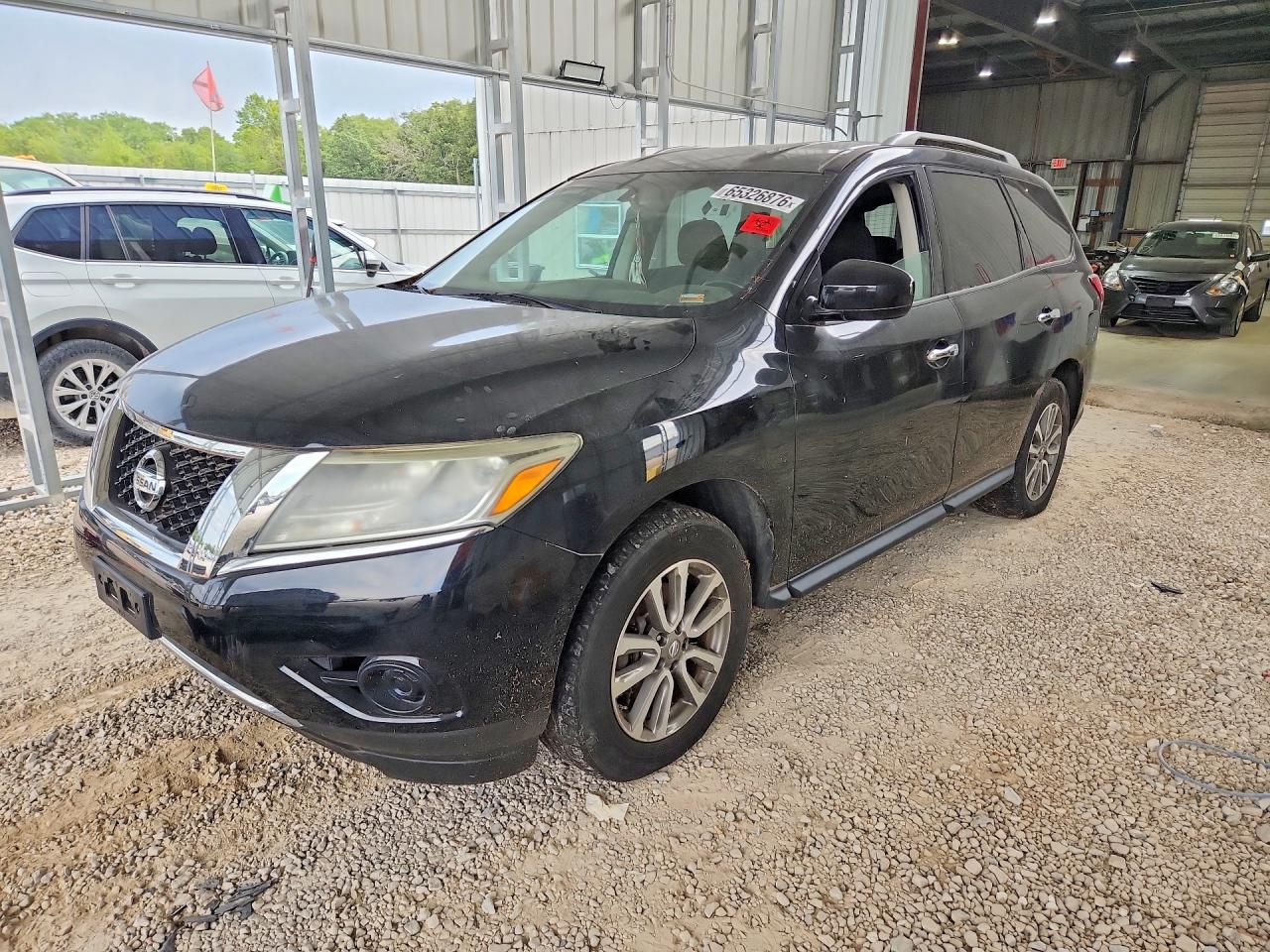 2013 Nissan Pathfinder S Black vin: 5N1AR2MN2DC666546
