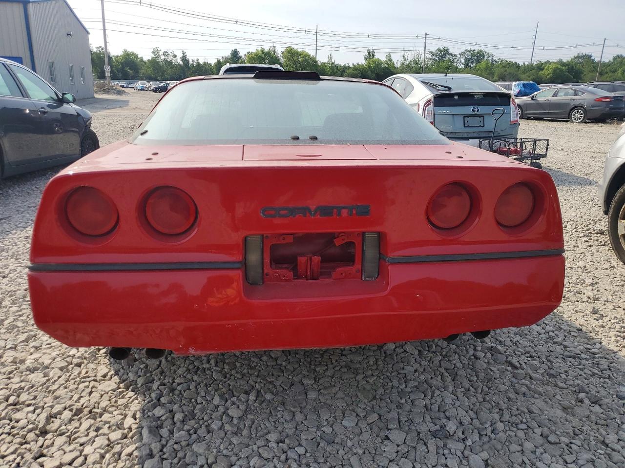 1986 Chevrolet Corvette Red vin: 1G1YY0781G5117115