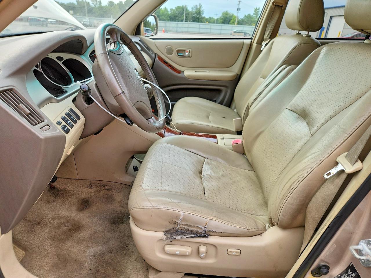 2006 Toyota Highlander Hybrid Gold vin: JTEEW21A460006749