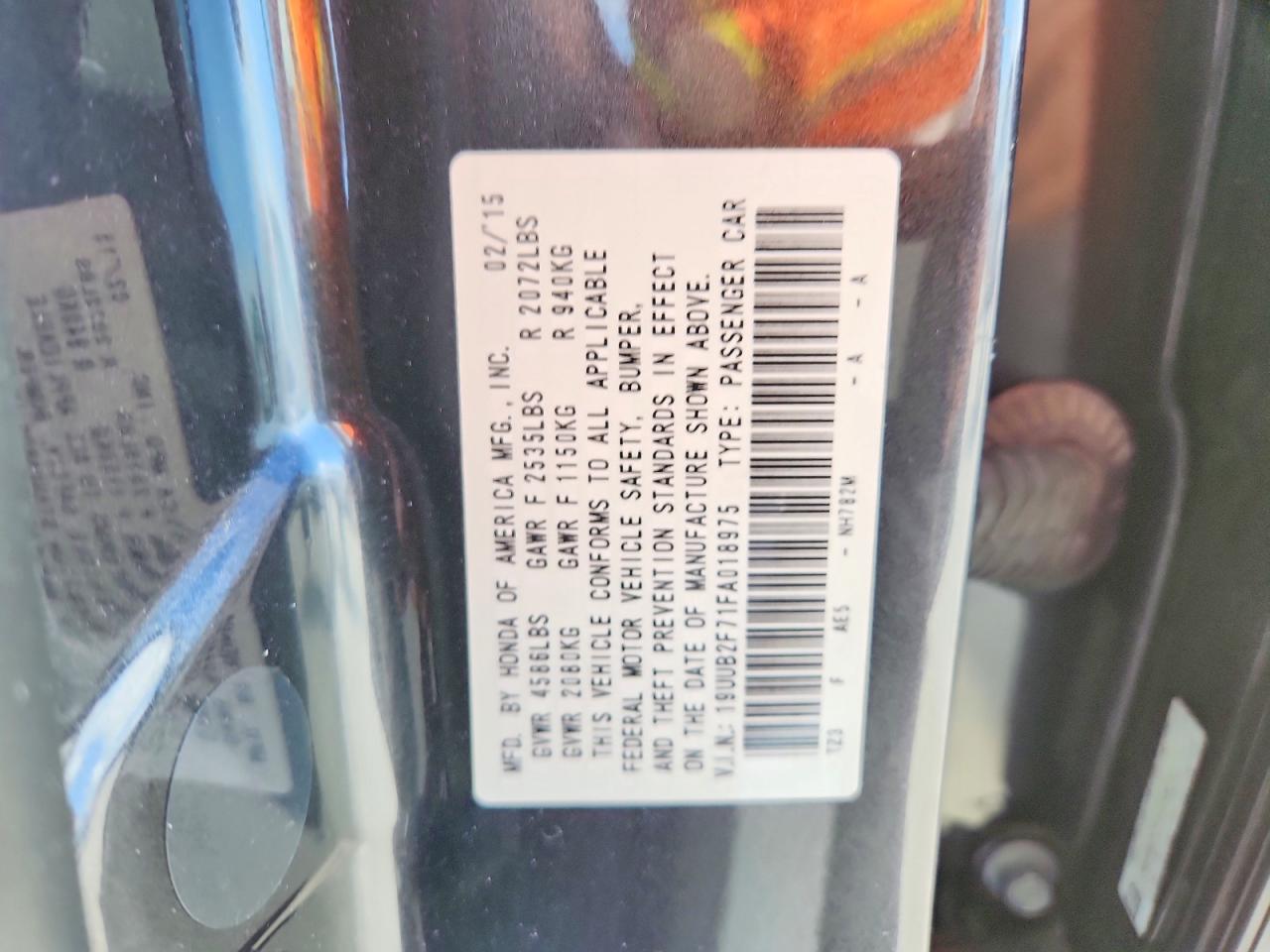 2015 Acura Tlx Advance Угольный vin: 19UUB2F71FA018975