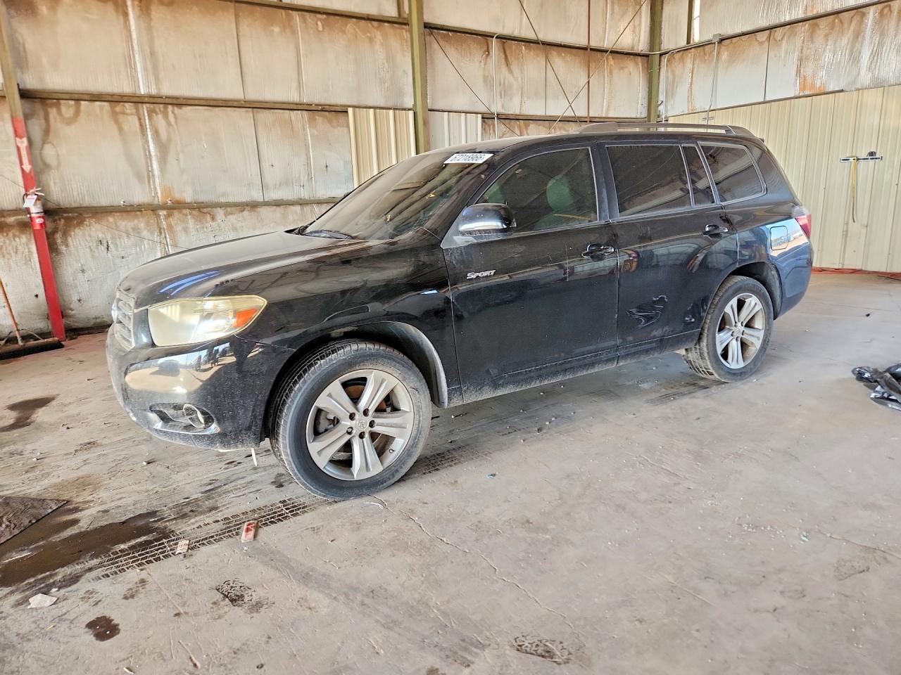 2008 Toyota Highlander Sport Black vin: JTEES43A182091786