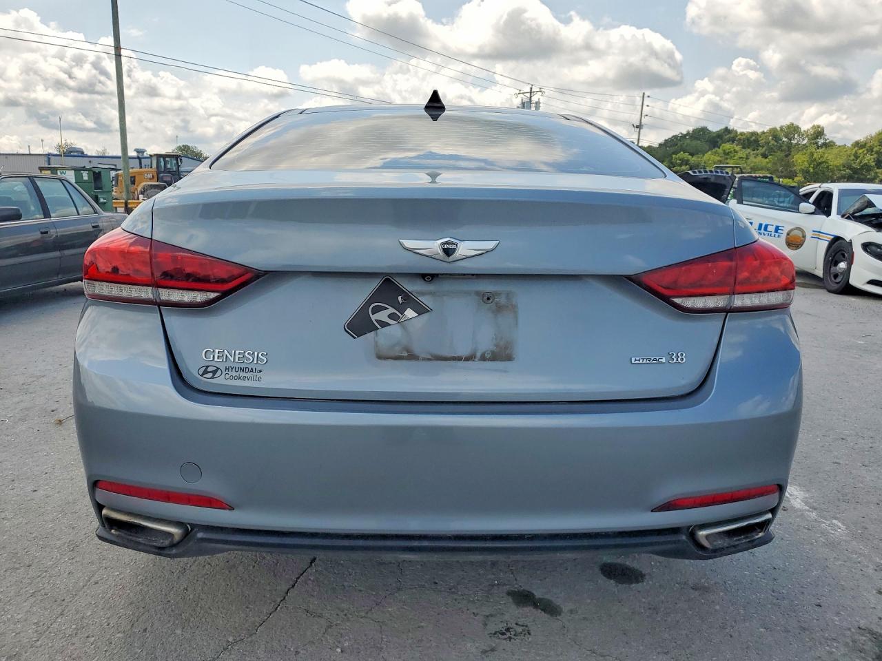 2015 Hyundai Genesis 3.8l Silver vin: KMHGN4JE7FU061120