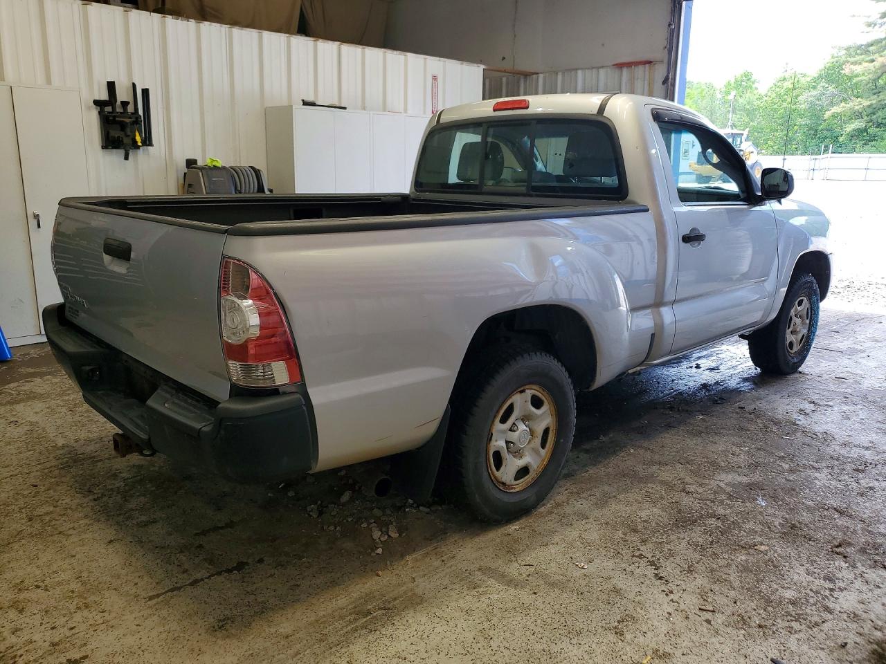 2011 Toyota Tacoma Base Silver vin: 5TFNX4CN8BX004579