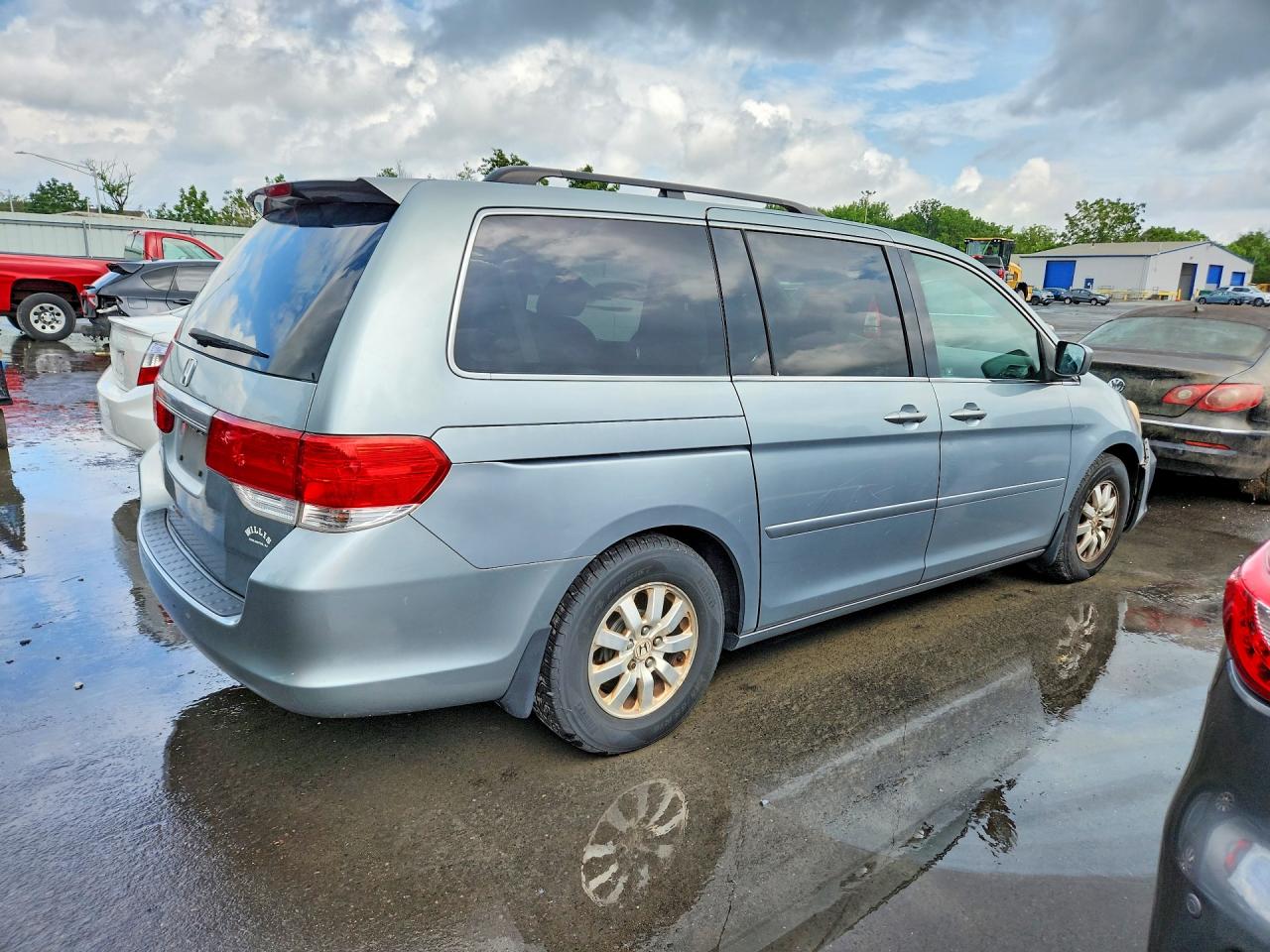 2009 Honda Odyssey Ex Blue vin: 5FNRL38439B054950
