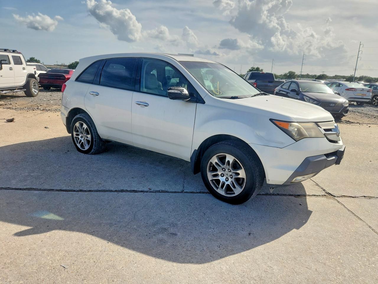 2008 Acura Mdx White vin: 2HNYD28298H542353