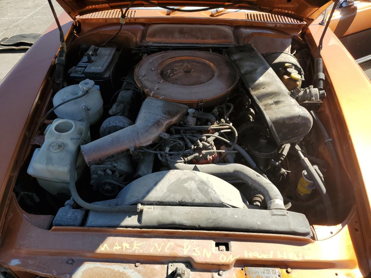 1972 Mercedes Benz Sl 450 Orange vin: 00010704412004523