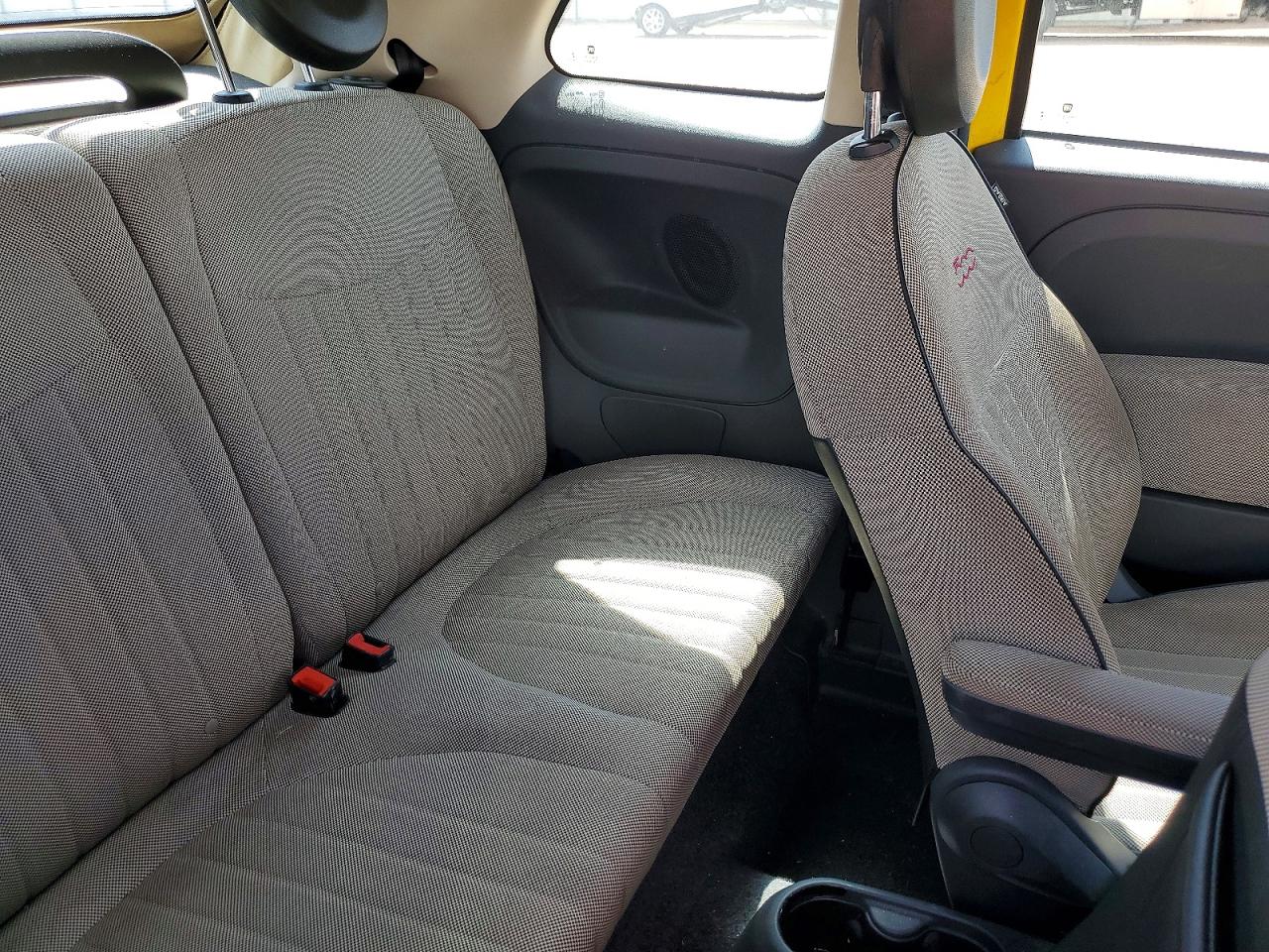 2015 Fiat 500 Lounge Yellow vin: 3C3CFFER1FT741473