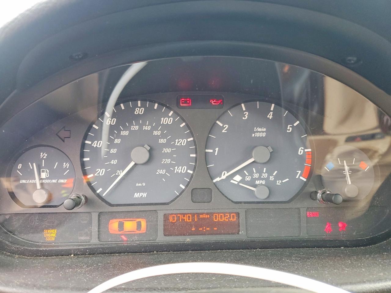 2001 Bmw 325 Ci Black vin: WBABS33421JY41989