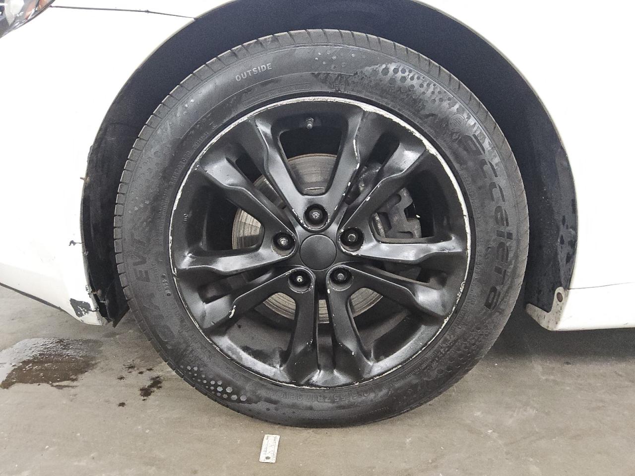 2012 Kia Optima Ex White vin: 5XXGN4A78CG007994 Damage: Left Front Wheel, Curb Rash, > 12 Inches