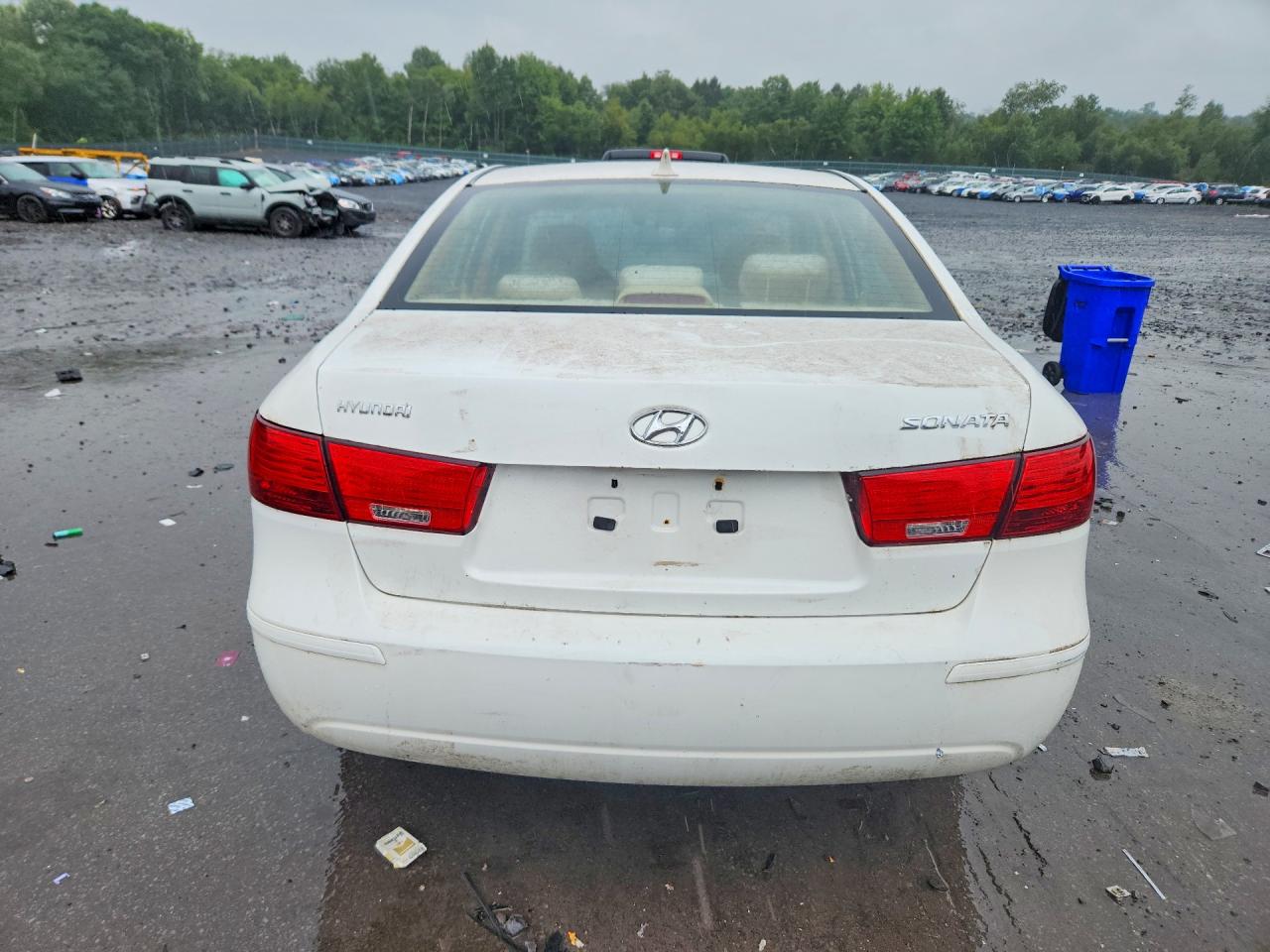 2009 Hyundai Sonata Gls White vin: 5NPET46C39H530565