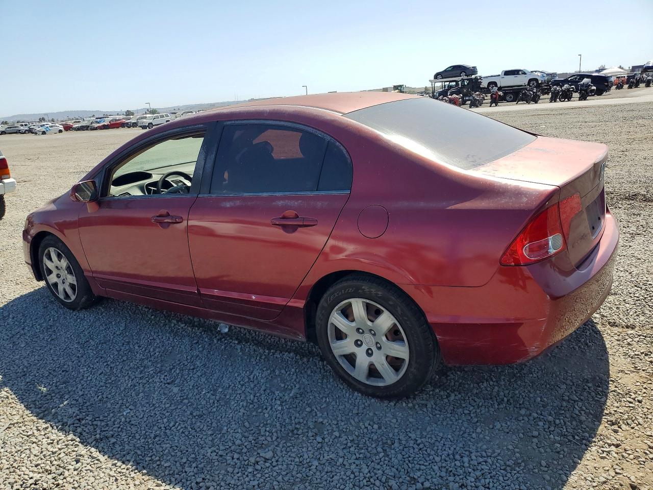 2008 Honda Civic Lx Maroon vin: 2HGFA16588H518981