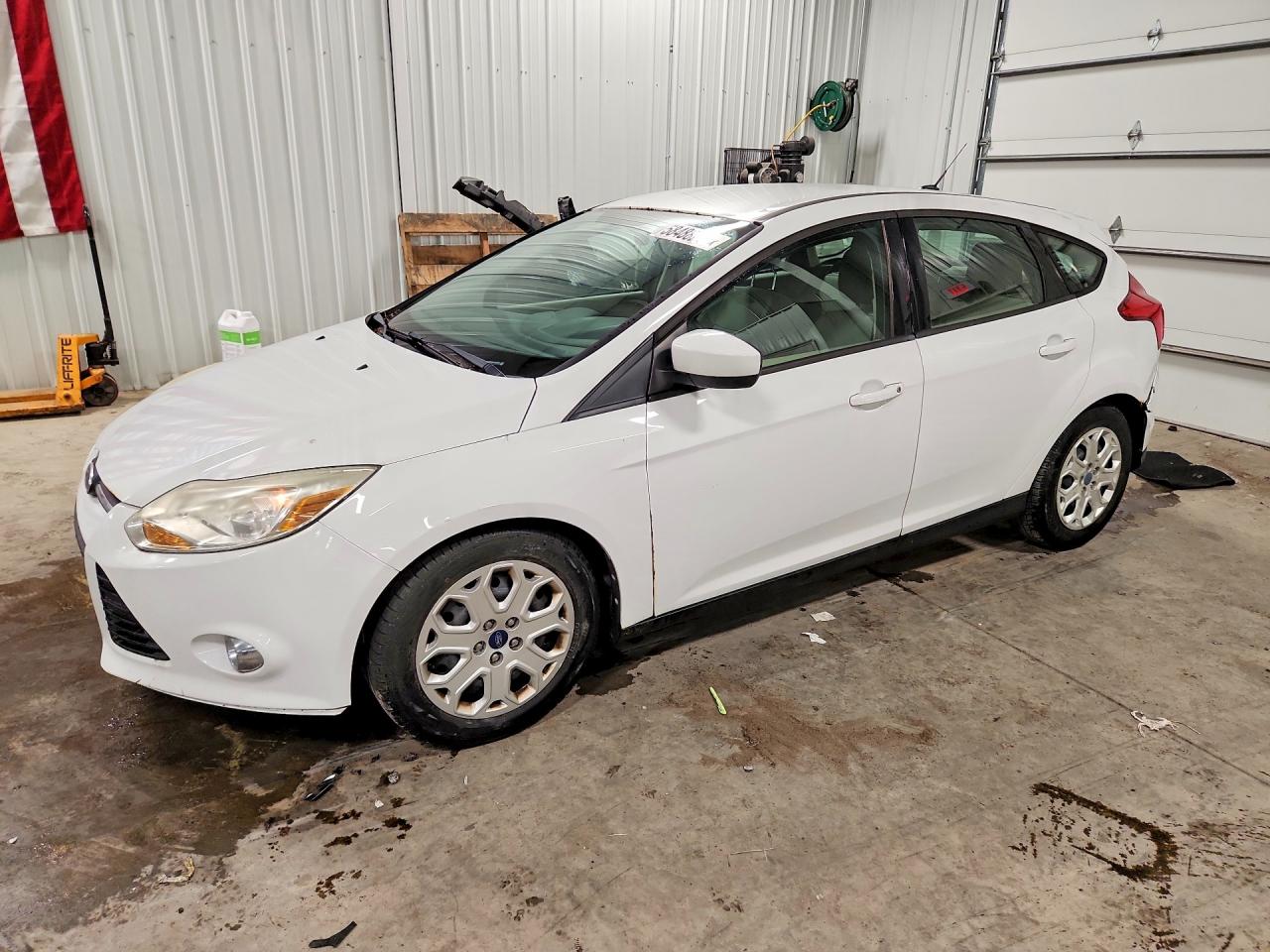 2012 Ford Focus Se White vin: 1FAHP3K24CL258660