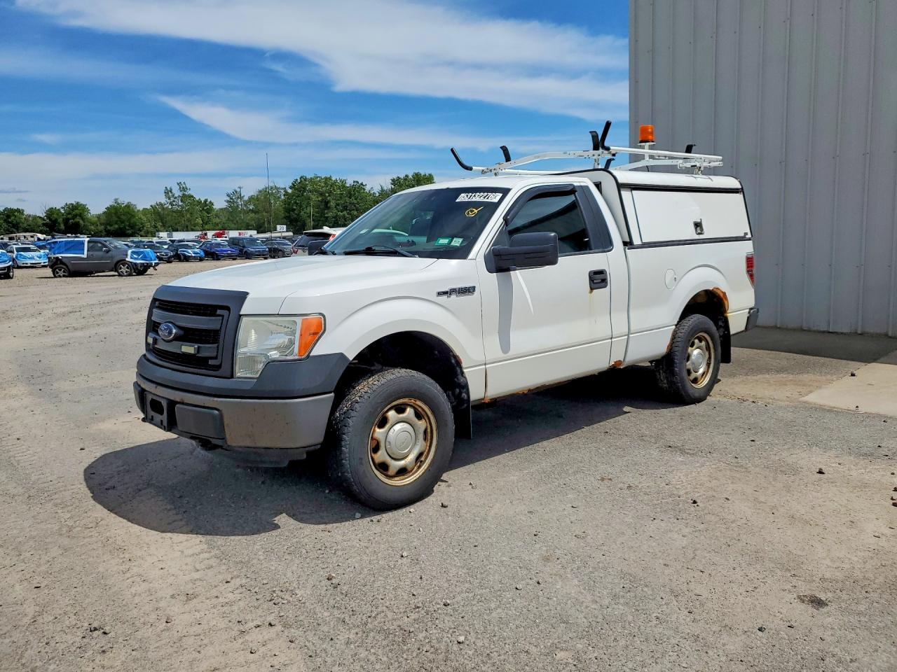 2013 Ford F150 White vin: 1FTMF1EM1DFA39846